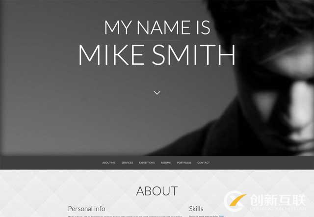 響應式網(wǎng)站視覺模板